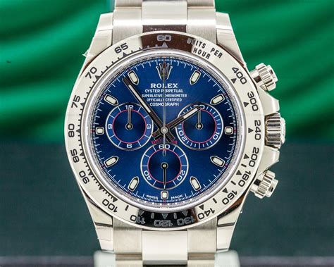 rolex daytona blue face.